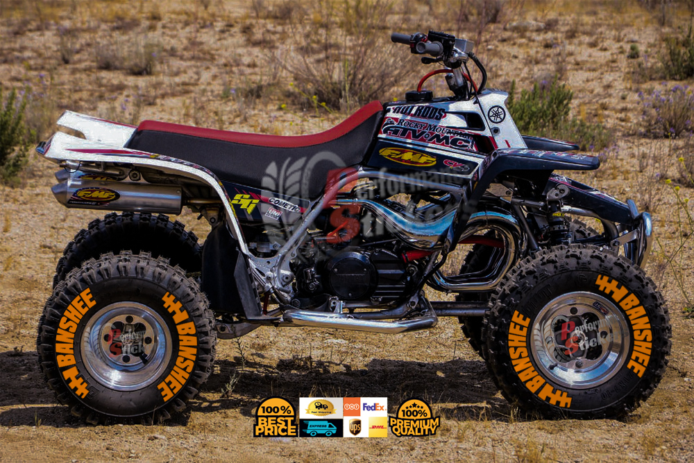 Banshee + Flag Full Orange, Set for 4 Tires (1025) - Image 3