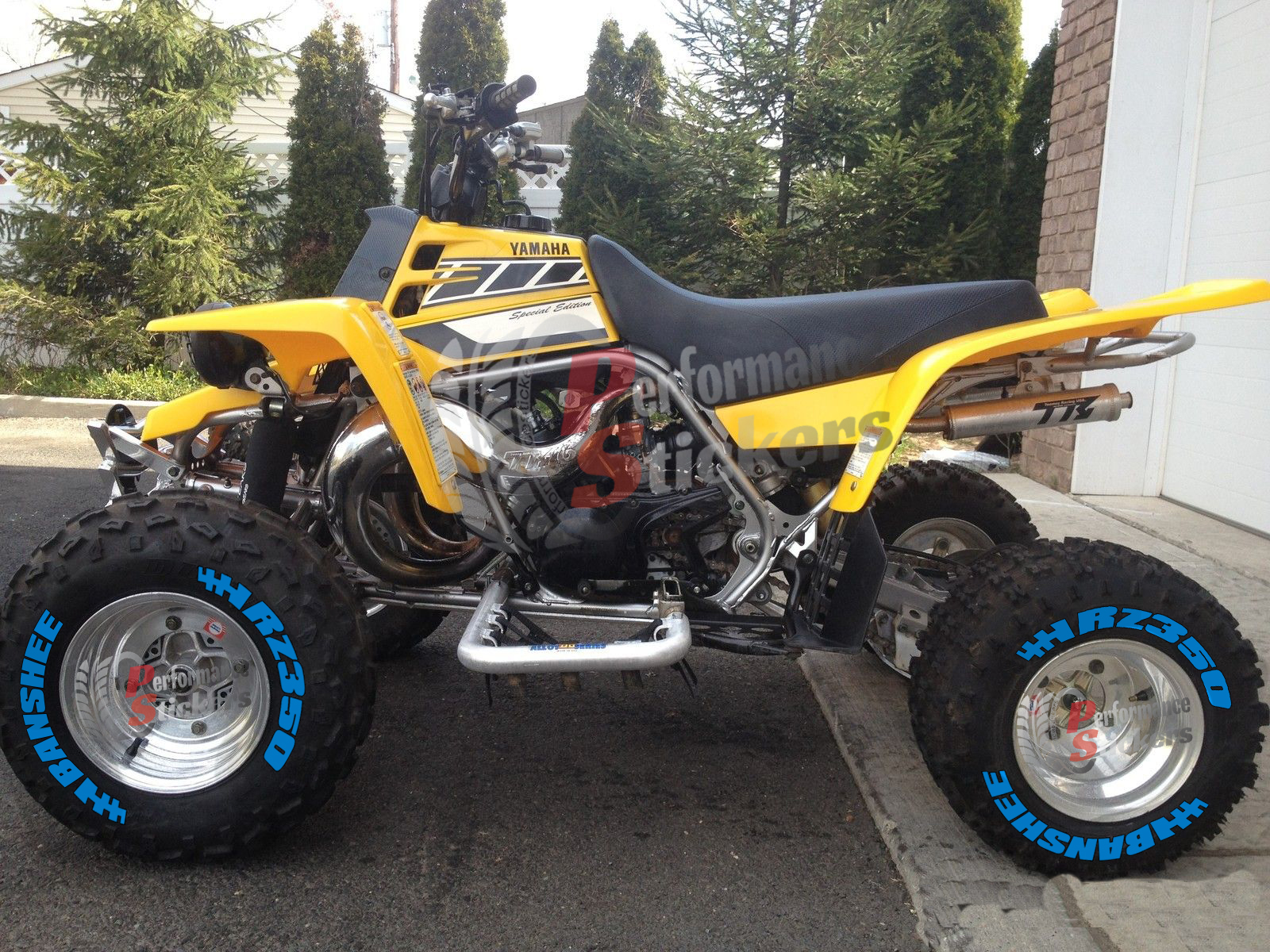 Banshee RZ350 + Flag Full Blue, Set for 4 Tires (1061) - Image 3