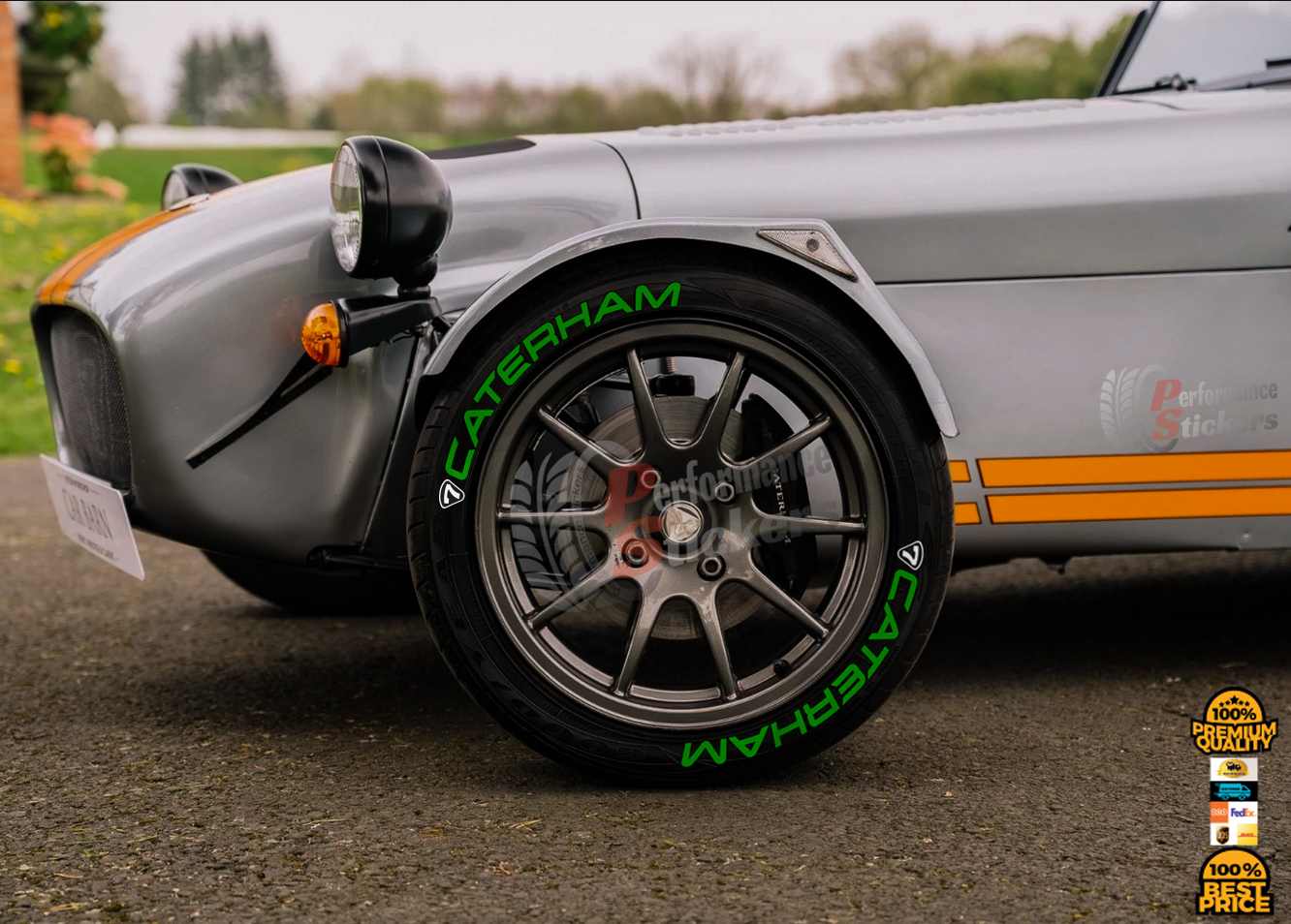 Caterham Green + Logo, Set for 4 Tires (1654) - Image 2