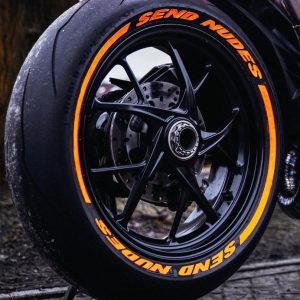 Motorcycle Tire Lettering