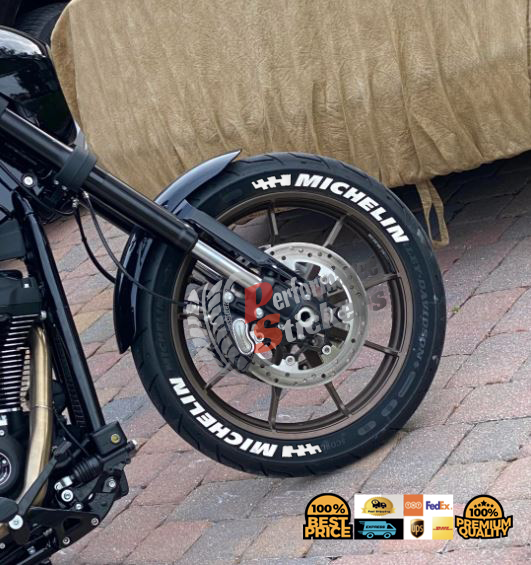 MICHELIN + FLAG, Set For 2 Tires Both Sides Left And Right (804) - Image 2