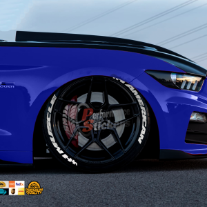 American Muscle + FLag Full White, Set for 4 Tires (1492)