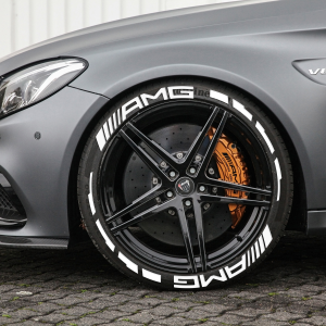 AMG + Stripes Full White, Set for 4 Tires (1666)