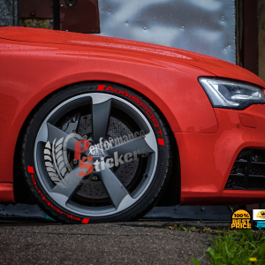 AUDISPORT QUATTRO red , a Set for 4 tires (630)