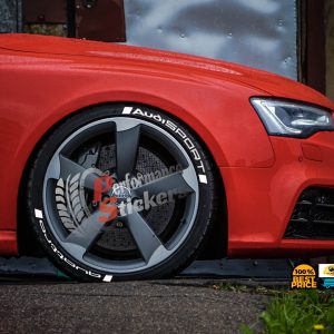 AUDISPORT QUATTRO white , a Set for 4 tires (628)