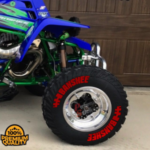 Banshee + Flag Full Red, Set for 4 Tires (1018)