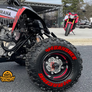Banshee Racing + Flag Full Red, Set for 4 Tires (1003)