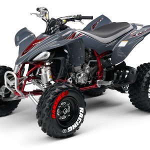 BANSHEE red RACING white + LOGO, a Set for 4 tires (803)