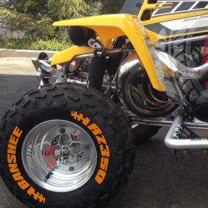 Banshee RZ350 + Flag Full Orange, Set for 4 Tires (1063)
