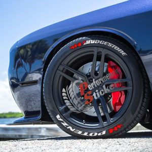 Bridgestone Potenza + Flag Red, Set for 4 Tires (1086)