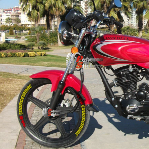 Bridgestone Yellow + Flag Red, Set For 2 Tires Both Sides Left And Right (1529)