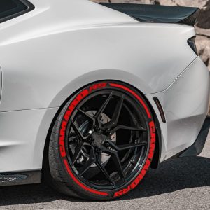 Camaro RS + STRIPE RED ,a Set  for 4 tires (74)