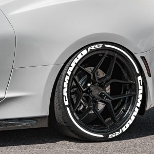 Camaro RS + STRIPE White , a Set for 4 tires (75)
