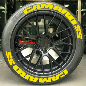 Camaro SS + Full Yellow, Set for 4 Tires (1108)