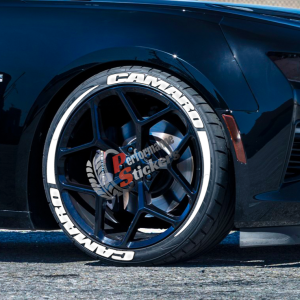 Camaro + Stripes Full White, Set for 4 Tires (1099)