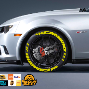 Camaro ZL1 + Flag Full Yellow, Set for 4 Tires (1104)