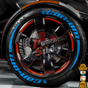 Can-Am Full Blue + Stripes + Logo ,Set for 3 Tires (847)
