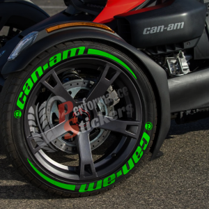 Can-Am Full Green + Stripes + Logo ,Set for 3 Tires (846)