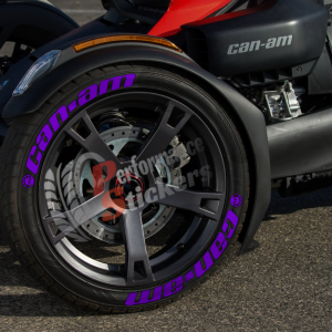 Can-Am + Logo Full Purple ,Set for 3 Tires (858)