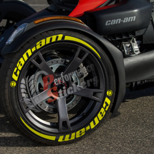 CAN-AM + LOGO full yellow, a Set for 3 tires (820)