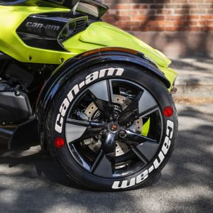 Can-Am White + Logo Red ,Set for 3 Tires (837)