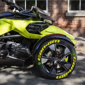 Can-Am Yellow + Logo Green ,Set for 3 Tires (842)