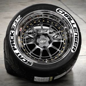 CHALLENGER SCATPACK 392 NEW DESİGN BLACK & WHİTE , a Set for 4 tires (332)