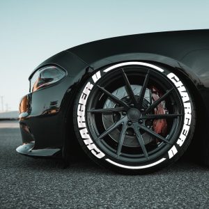 CHARGER WHITE + Stripes , a Set for 4 tires (39)