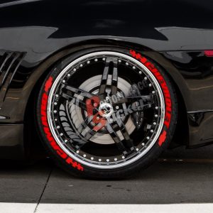 Chevrolet Camaro + Logo Full Red, Set for 4 Tires (1097)