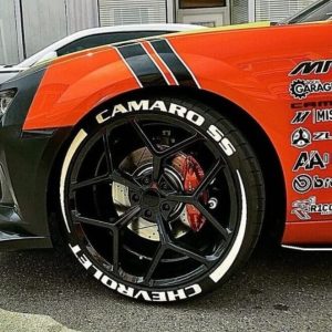 CHEVROLET CAMARO SS + STRIPES, a Set for 4 tires (773)