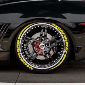 Chevrolet Camaro + Stripes Full Yellow , Set for 4 Tires (1092)