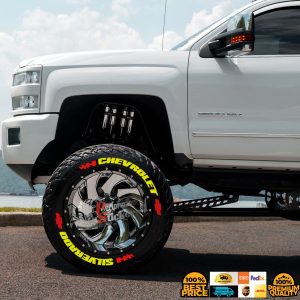 CHEVROLET SILVERADO yellow , a Set for 4 tires (578)