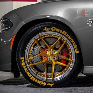 Continental + Logo Dark Yellow, Set for 4 Tires (1153)