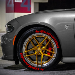 Continental + Logo Full Red, Set for 4 Tires (1152)