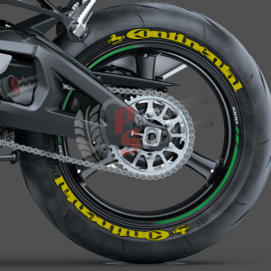 Continental + Logo Yellow, Set For 2 Tires Both Sides Left And Right (1550)