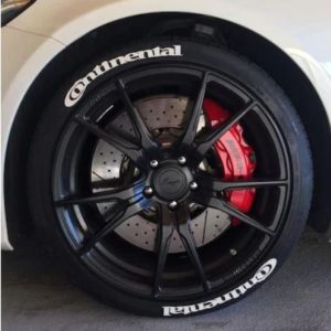 CONTINENTAL WHITE ORIGINAL FONT, a Set for 4 tires (168)
