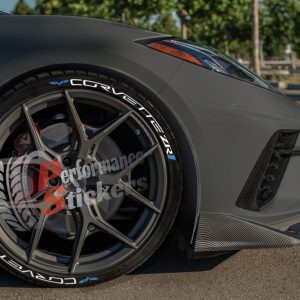 CORVETTE + LOGOS blue , a Set for 4 tires (656)
