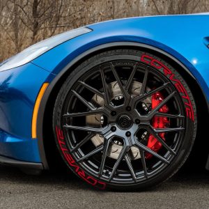 CORVETTE red, a Set for 4 tires (546)