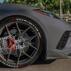 CORVETTE white , a Set for 4 tires (657)