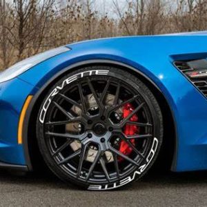 Corvette white set for all 4 tires 8pcs (732)
