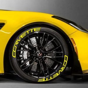 Corvette yellow , a Set for 4 tires (298)
