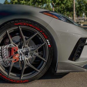 Corvette ZR1 + Logo Red, Set for 4 Tires (1132)