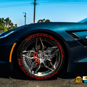 Corvette ZR1 + Logo Red, Set for 4 Tires (1142)