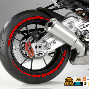 DIABLO SUPERRACİNG RED +STRIPES Set For 2 Tires Both Sides Left And Right (561)