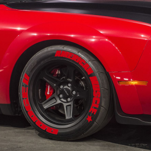 Dodge American Muscle + Logo Full Red, Set for 4 Tires (1517)