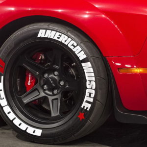 Dodge American Muscle + Logo Red, Set for 4 Tires (1509)