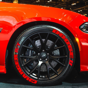 Dodge Charger RT Full Red, Set for 4 Tires (1174)