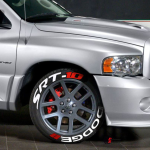 Dodge SRT10 + Logo Red, Set for 4 Tires (1217)