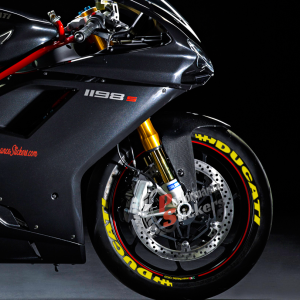 Ducati + Flag Yellow, Set For 2 Tires Both Sides Left And Right (1714)