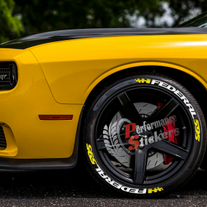 Federal 595 + Flag Yellow, Set for 4 Tires (1224)
